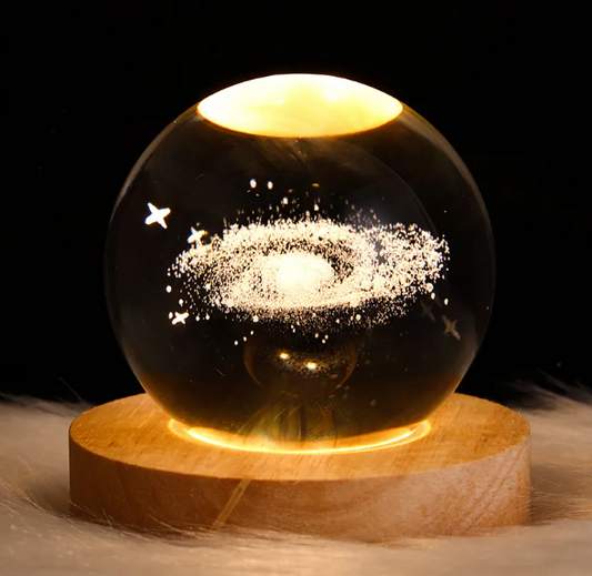 GlowSphere-3D Crystal Galaxy Lamp